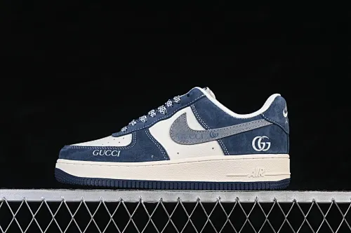 All categories Nk Air Force 1 Air Force series Nk Air Force 1 Low Air Force low-top Nike Air Force 1'07 Low Navy blue and white Air Force 1 low-top casual sneakers XL1979-139